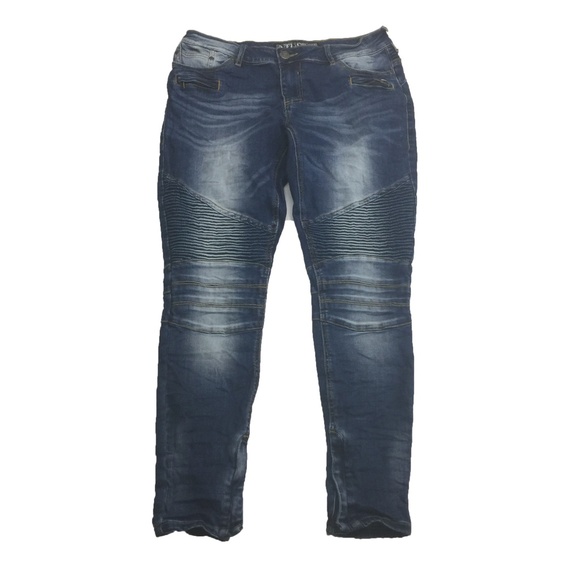 Affliction Moto Biker Jeans Ankle Zippers Jeans 32